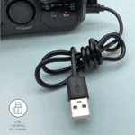 Nødradio USB-opladning sort FM nødradio sort USB opladning