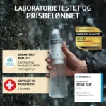 Bachgold Squeeze laboratorietestet Bachgold Squeeze laboratorietestet og prisbelønnet vandfiltrering